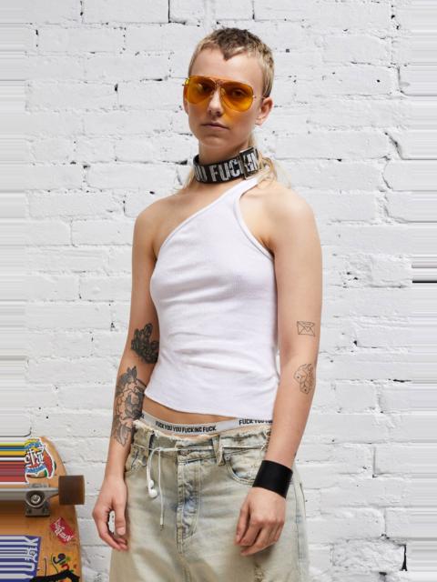 ONE-SHOULDER TANK - WHITE