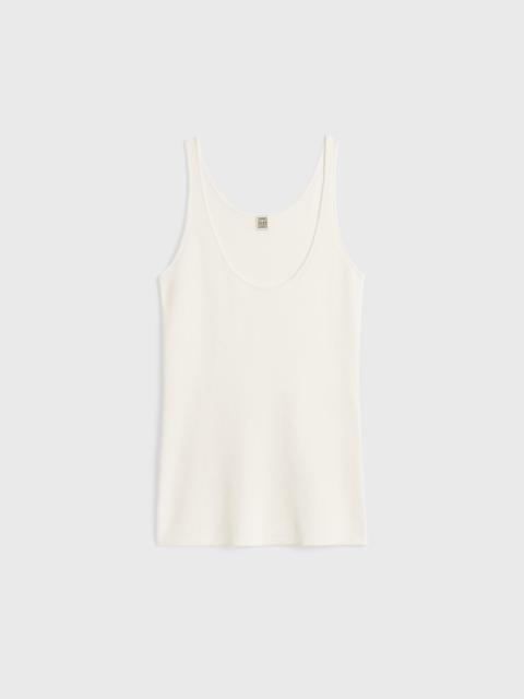 Totême Compact knit tank white