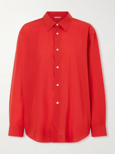 AURALEE Cotton-poplin Shirt