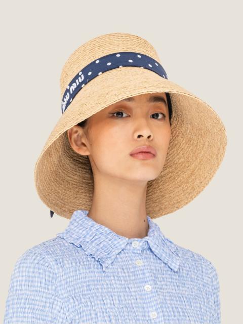 Miu Miu Raffia hat