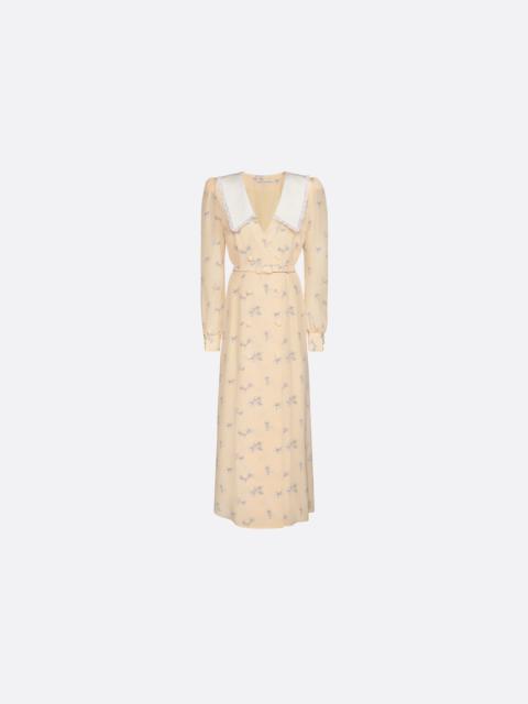 Alessandra Rich WRAP MIDI DRESS