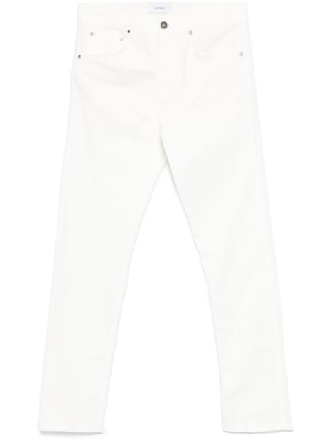 LARDINI embossed-buttons jeans