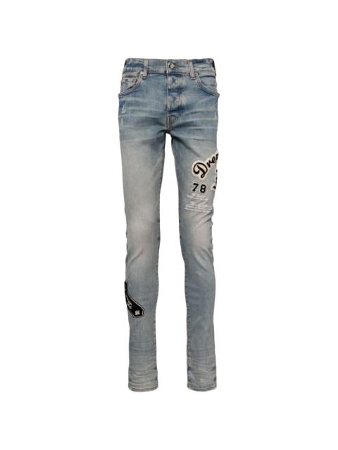 mid-rise skinny jeans