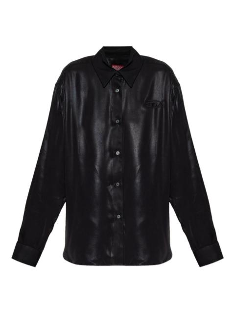 Diesel C-Simplier buttoned logo shirt
