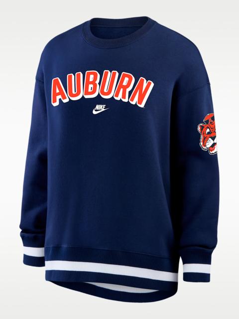 Nike Auburn Legacy Phoenix Women's Nike College Oversized Pullover Crew