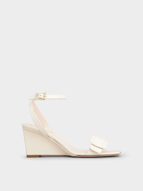 Roger Vivier Belle Vivier Wedge Sandals in patent leather