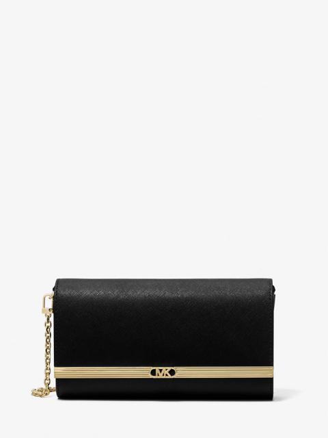 MICHAEL KORS Mona Large Saffiano Leather Clutch