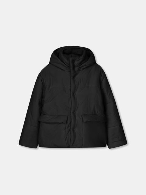 Tech Poplin Hooded Puffer Jacket