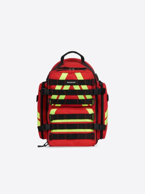BALENCIAGA Men's Fire Backpack in Bright Red