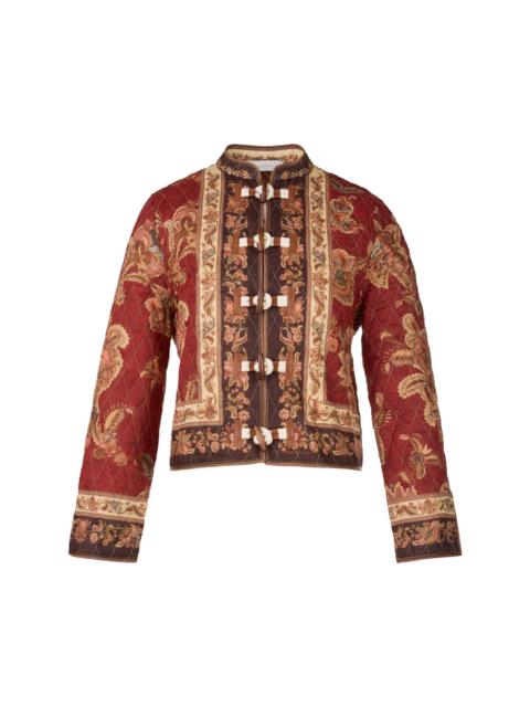 Zimmermann Aster Floral Quilted Jacket