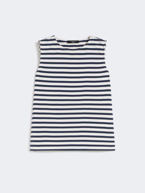 WEEKEND Max Mara Sleeveless interlock jersey top - NAVY