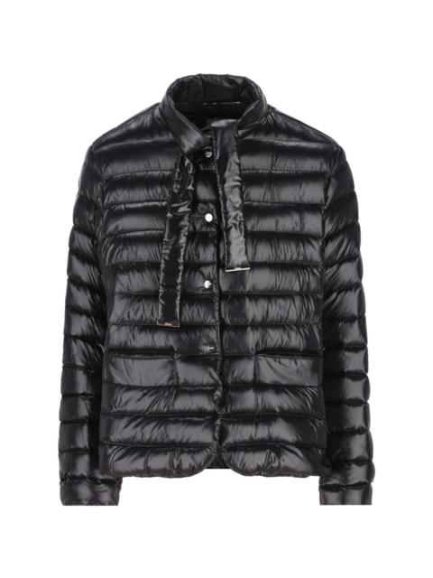 Herno padded neck-tie coat