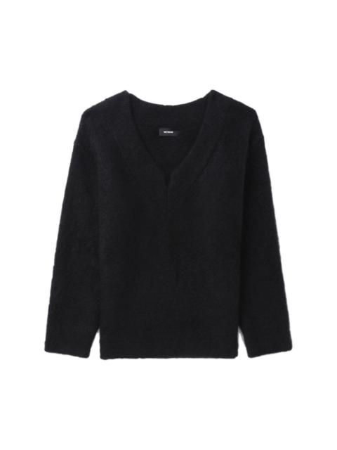 We11done V-neck mohair-blend jumper