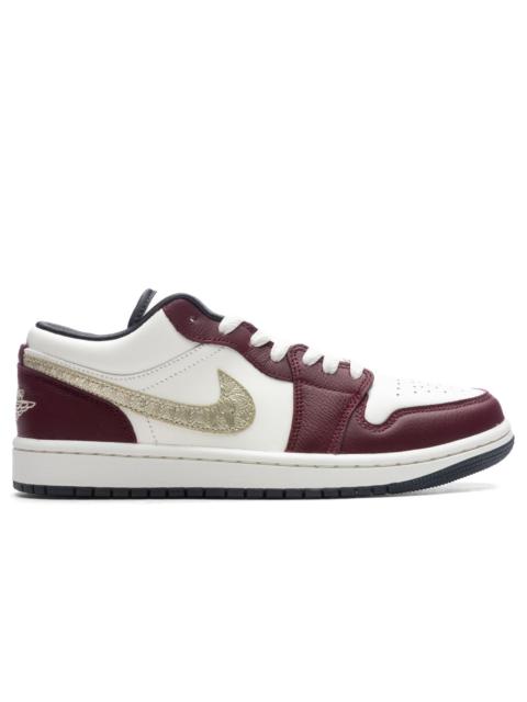 Jordan WOMEN'S AIR JORDAN 1 LOW 'CHINESE NEW YEAR' - SAIL/METALLIC GOLD GRAIN/DARK TEAM RED