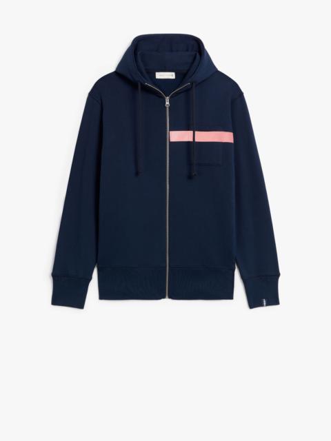 Mackintosh NAVY X PINK COTTON HOODED SWEATSHIRT | GJM-208