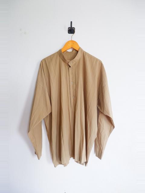 ISSEY MIYAKE Homme Plisse Issey Miyake Edge Pleated Half Button Shirts