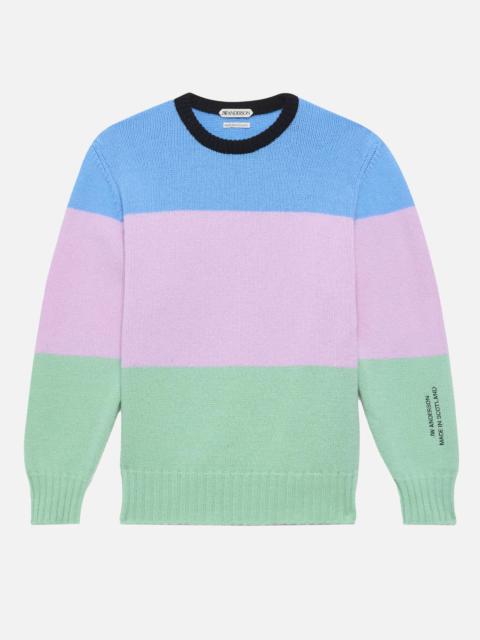 JW Anderson STRIPED SWEATSHIRT