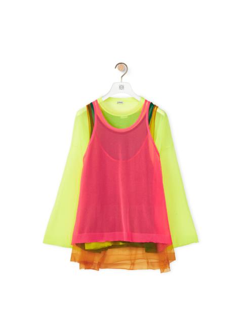 Loewe Layered lurex knit top
