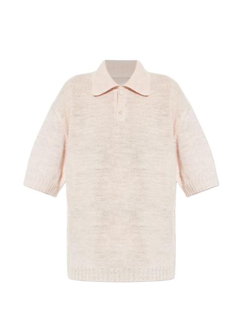 Maison Margiela linen polo top