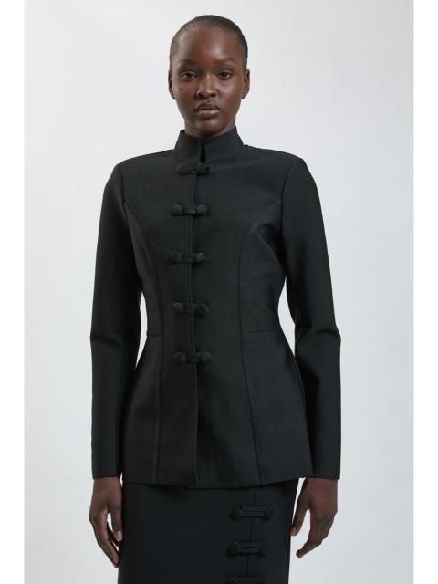 KAREN MILLEN Military Button Detail Bandage Jacket
