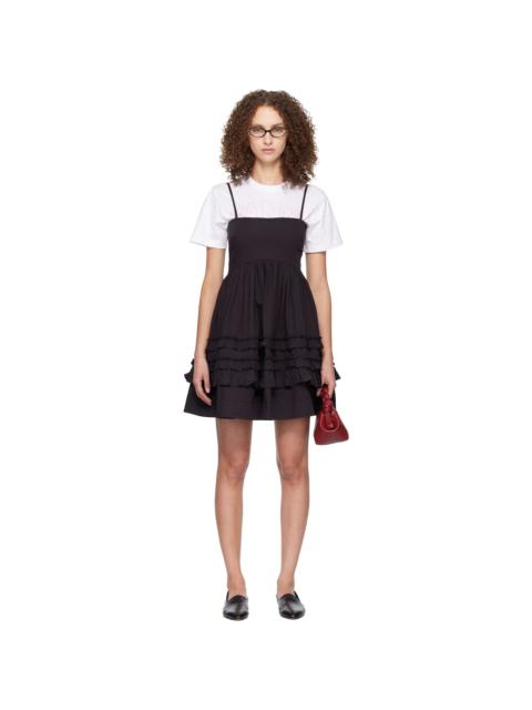 GANNI Black Frill Minidress