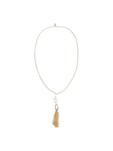 forte_forte pearl-tassel necklace