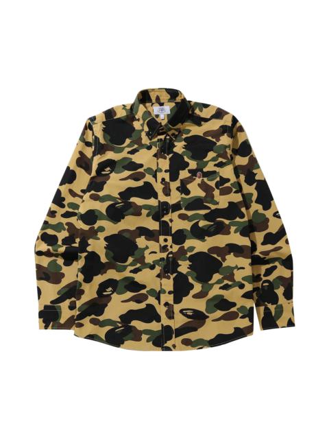 BAPE 1st Camo Button Down Shirt 'Yellow'