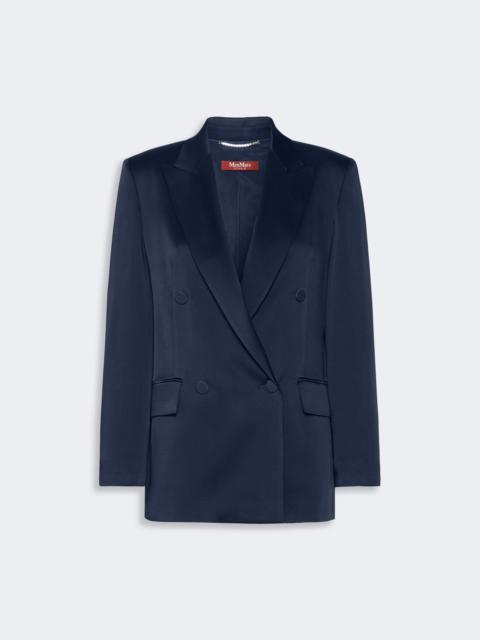 Max Mara ARCA Double-breasted envers satin blazer - MIDNIGHTBLUE