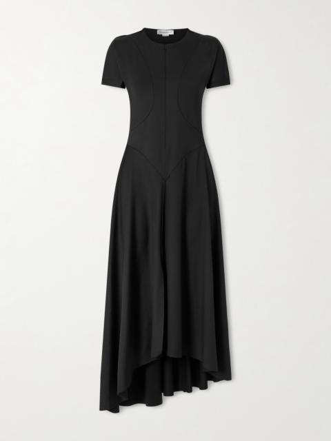 Victoria Beckham Stretch-jersey Zip-up Midi Dress