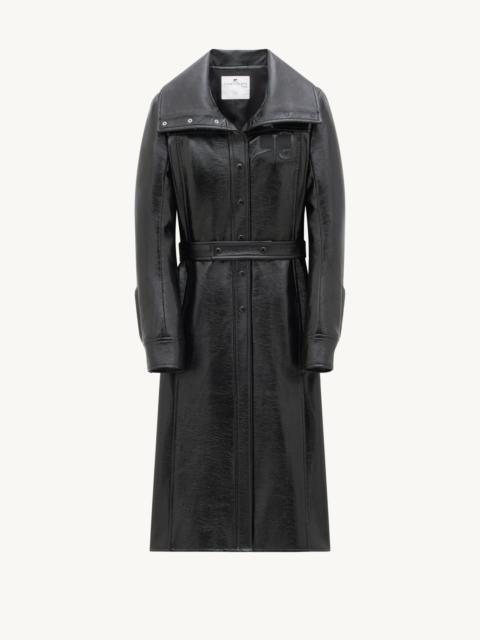 courrèges VINYL ICONIC TRENCH COAT