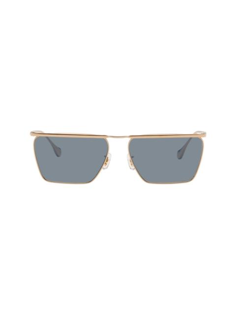 Jil Sander Gold Oliver Peoples 'Edition 2' Wireframe Sunglasses