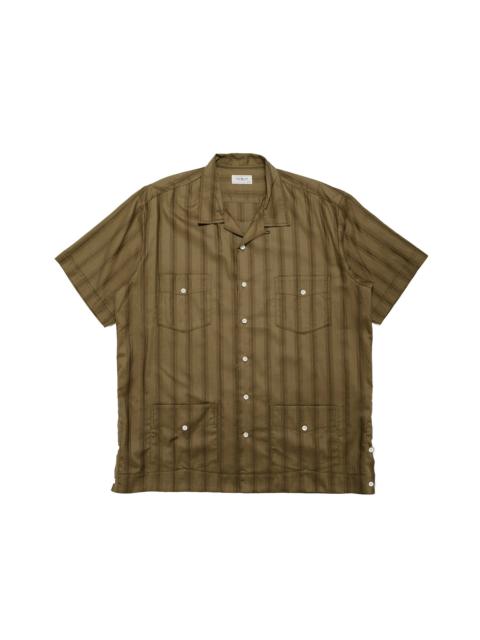 The Real McCoys MS26007 Joe McCoy Cuban Shirt S/S Olive