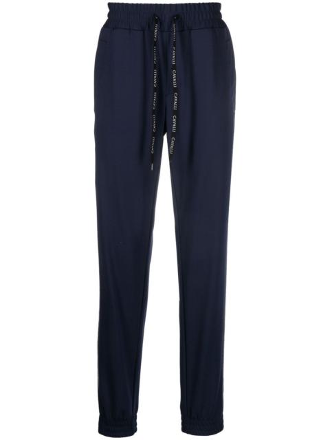 Roberto Cavalli snake-motif monogram trackpants