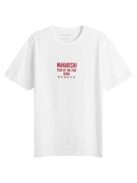 MAHARISHI Maharishi Paper Cut Kirin T-Shirt