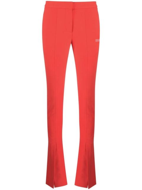 Off-White split-hem flared trousers