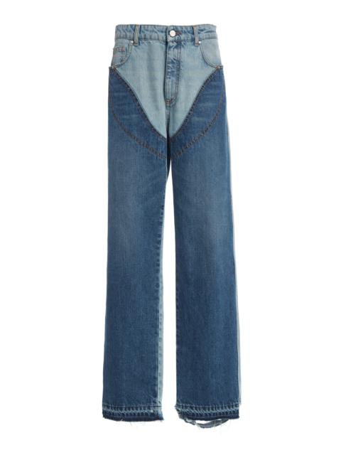 Stella McCartney Double Vintage Blue Tones Chap Jeans dark wash