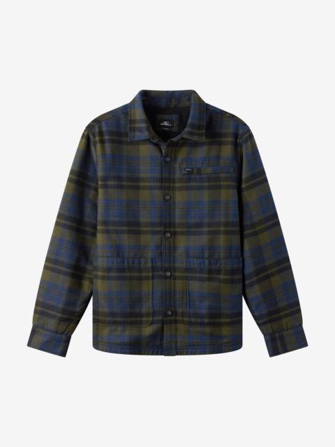 O'Neill Plaid High Pile Lined Jacket