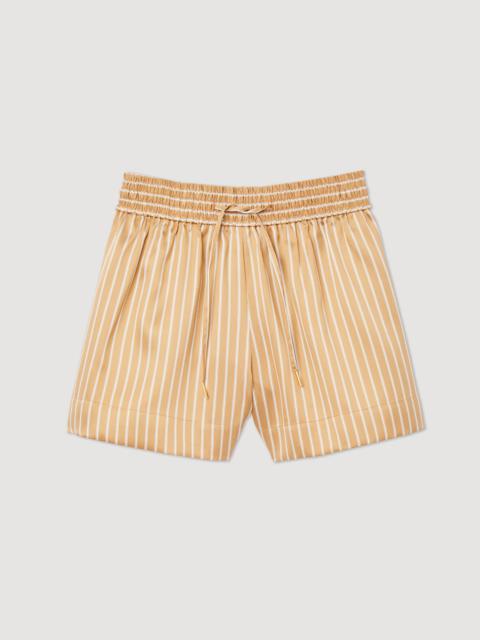 Sandro Striped loose-fitting shorts