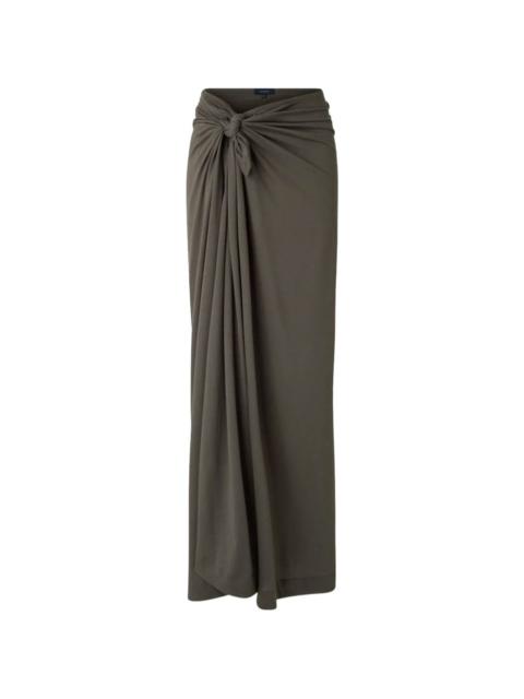 soeur knot draped asymmetric skirt