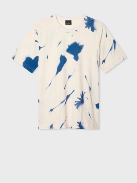 Paul Smith Ecru 'Cynotype Floral' T-Shirt