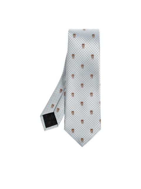 Alexander McQueen skull-pattern dotted tie
