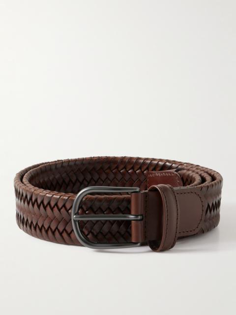 Anderson's 3.5cm Woven Leather Belt