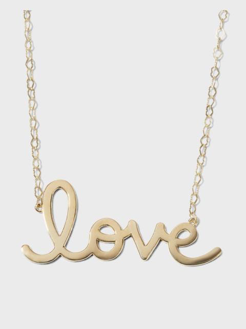 SYDNEY EVAN Yellow Gold Pure Love Necklace with Heart Chain