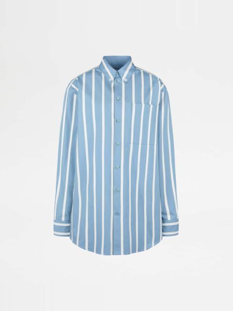 Tod's SHIRT IN POPLIN - LIGHT BLUE