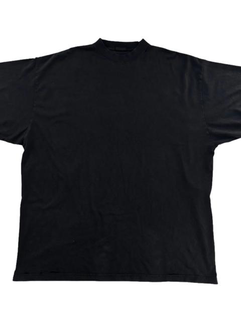 BALENCIAGA Logo T-Shirt "Faded Washed Black" 787349 TRVT9 1041