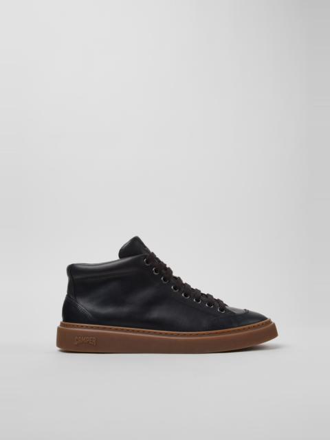 CAMPER Runner Twentyfive Black Leather Sneakers for Men.