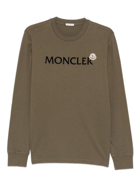 Moncler long-sleeve cotton jersey T-shirt