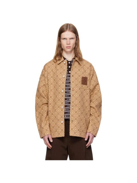 CASABLANCA Beige Monogram Workwear Jacket