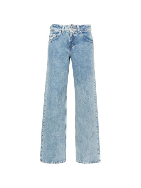 Superlow wide-leg jeans