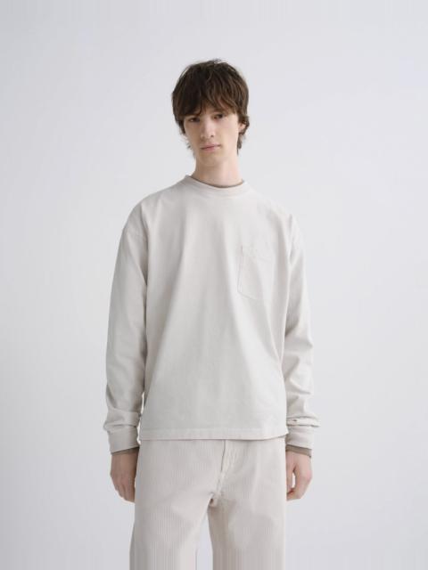 AGOLDE LUCAN LONG SLEEVE TEE IN SHIRO